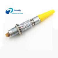 Conector de cabo FGG de Lemo da tomada masculina 1B 2 - Pin 16 com a luva completa da cor