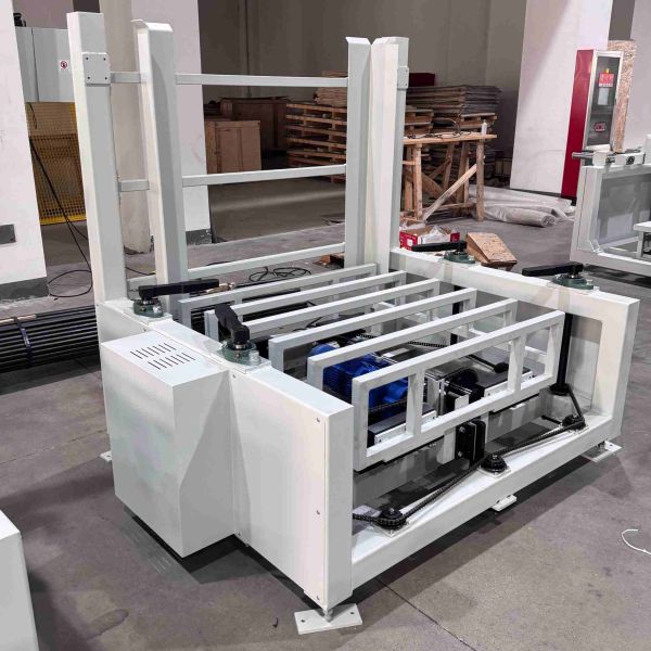 Industrial Pallet Stacker Destacker Continuous Operation For Conveyor Lines