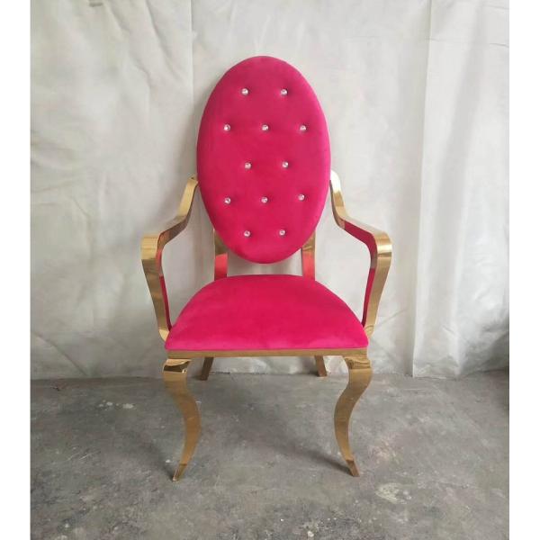 Royal Banquet Reception Stackable Stainless Steel frame wedding chair Dining chair