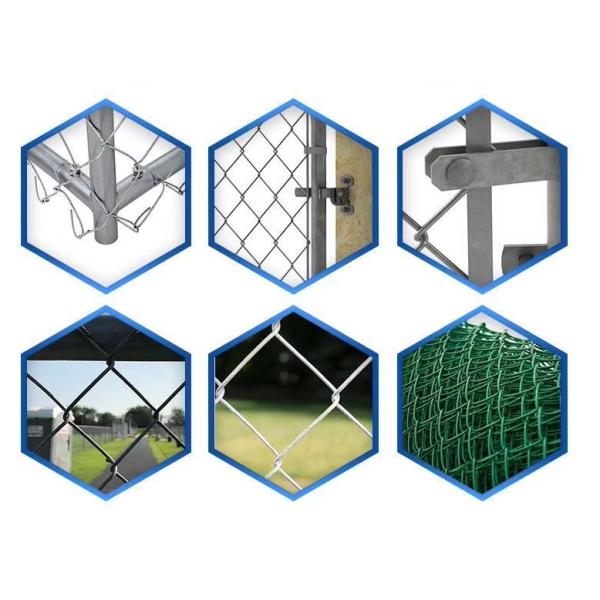 6ft Diamond Powder Coated Temporary Chain Link Fence Diamond Fence