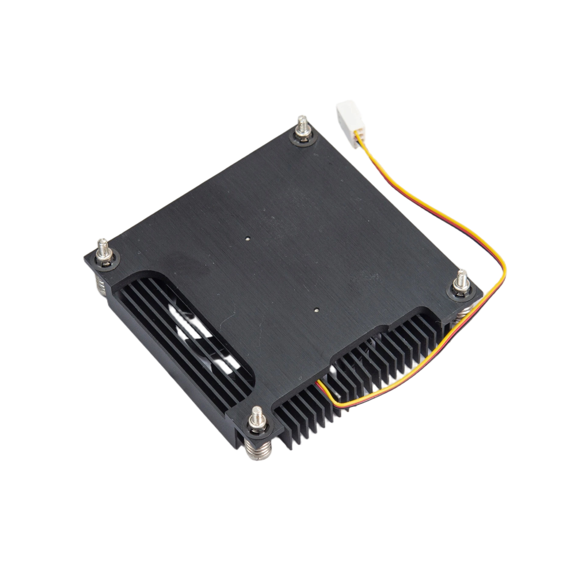 Low Profile Aluminum Heatsink with DC Fan for Industrial Control Equipment