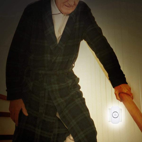 Smart Night Light PIR Motion Sensor Control Cold White Body Induction Mini Lamp Plug-In Sensor Light