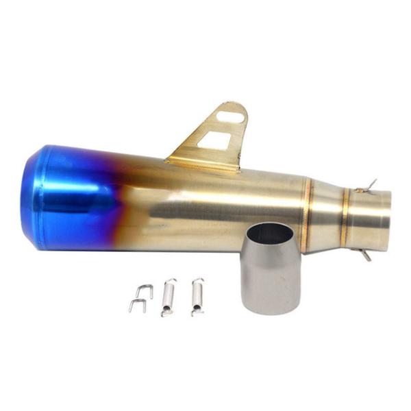 Slip On 45 Steel Custom Motorcycle Mufflers , Colored 51mm Motorcycle Muffler