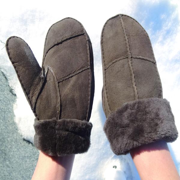 Quality and quality assured Australia lamb fur men women mittens sheepskin gloves winter