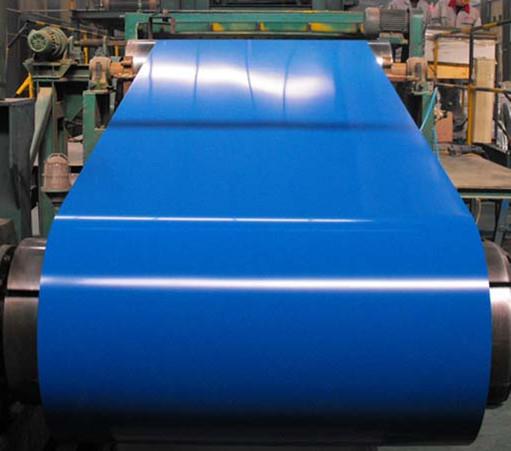 PPGL YK Blue 0.17 X 1219MM Z100 Prepainted Steel Coil Back Coat 5~7MIC