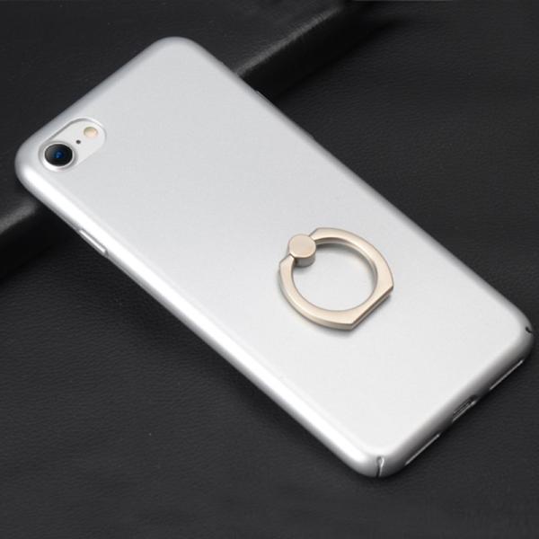 Hard PC Ultra-thin Solid Color Ring Bracket Back Cover Cell Phone Case For iPhone 7 6s Plus 5s