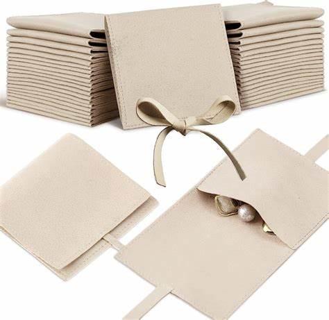 Custom Debossed Cosmetic And Jewelry Travel Bag Pouches Microfiber Suede