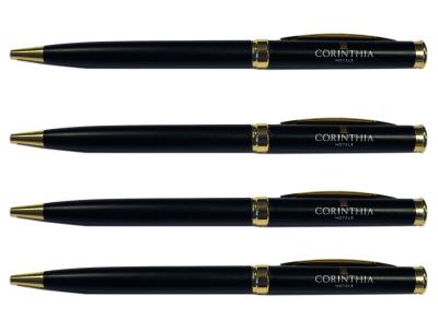 metal Corinthia hotel ball pen, same style with sofital hotel pen