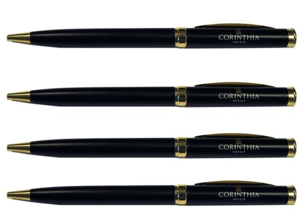 metal Corinthia hotel ball pen, same style with sofital hotel pen