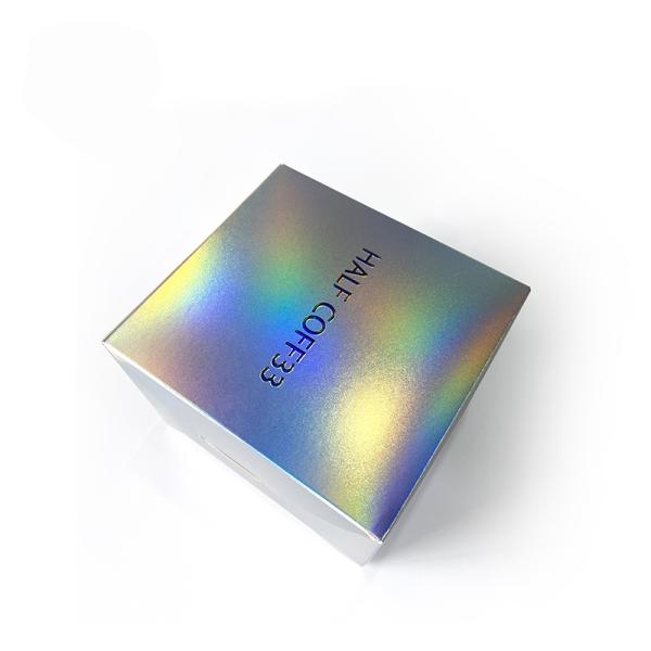 Custom Printed Luxury Paper Box with Holographic Gold Foil Stamping & Embossed Logo – Premium Gift Packaging Supplier