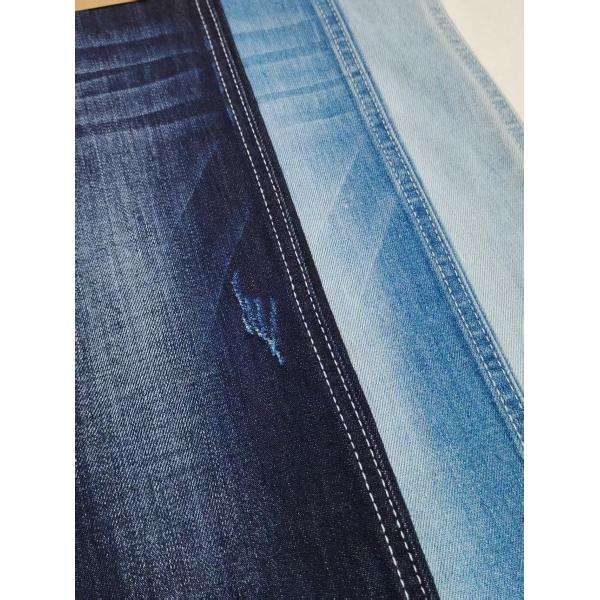 Siro resistente a las arrugas de hilo cruzado 85%Tejido de algodón de denim para jeans o chaqueta