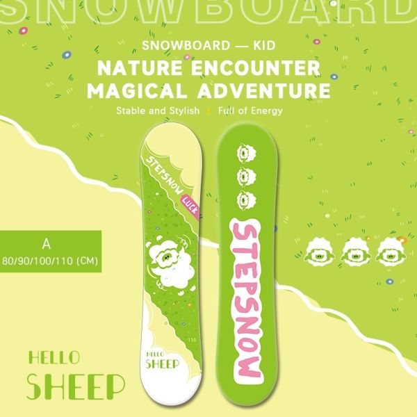 Camber Bend Type Kids Professional All Mountain Resort Custom Snowboard Design Sandwich Fiberglass Cross Country Ski