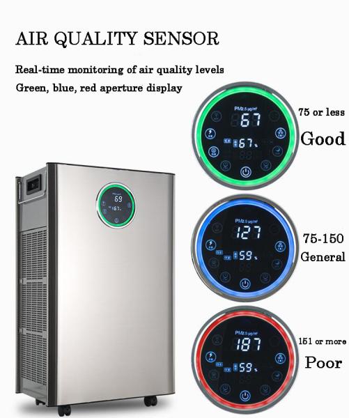 Diffuseur d'odeur d'air pour poissons domestiques 90m2 Purificateur d'air commercial 800m3/h