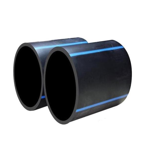10 Inch SDR21 Flexible Water Supply Pipe , High Density Polyethylene Piping Black