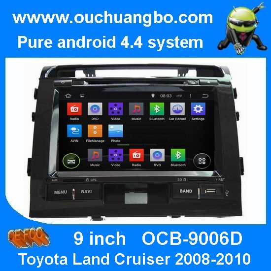 Ouchuangbo Car Stereo GPS Sat Nav Media Player for Toyota Land Cruiser 2008-2010 Pure Android 4.4 System OCB-9006D