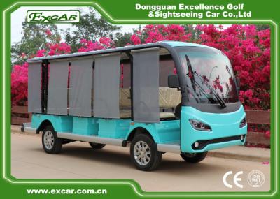 Carro 72V Sightseeing bonde branco para 14 pessoas/ônibus bonde do passageiro