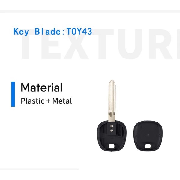 TOY43 Key Blade Transponder Key Shell for Toyota