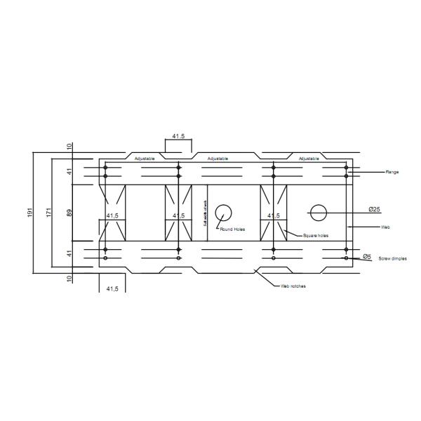 13 estaciones encienden enmarcar de acero trabajan a máquina 75m m 100m m ajustable para Malasia