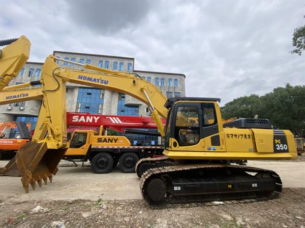 Excavadora usada Komatsu PC350 PC350-8 Excavadora de equipamento de movimentação de terra de 35 toneladas