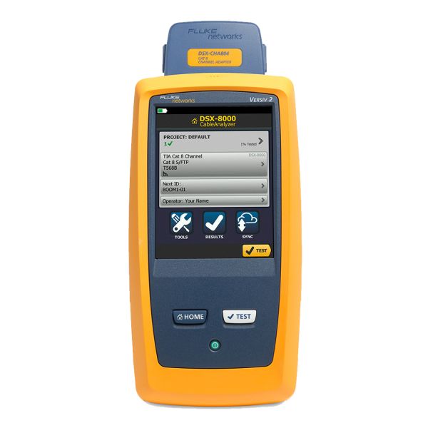 Fluke DSX2-5000 CH Cable Certification Analyzer with 8-class/2GHz Cabling Support for 40GBASE Gigabit Ethernet and Ultra Fast 6A Testing
