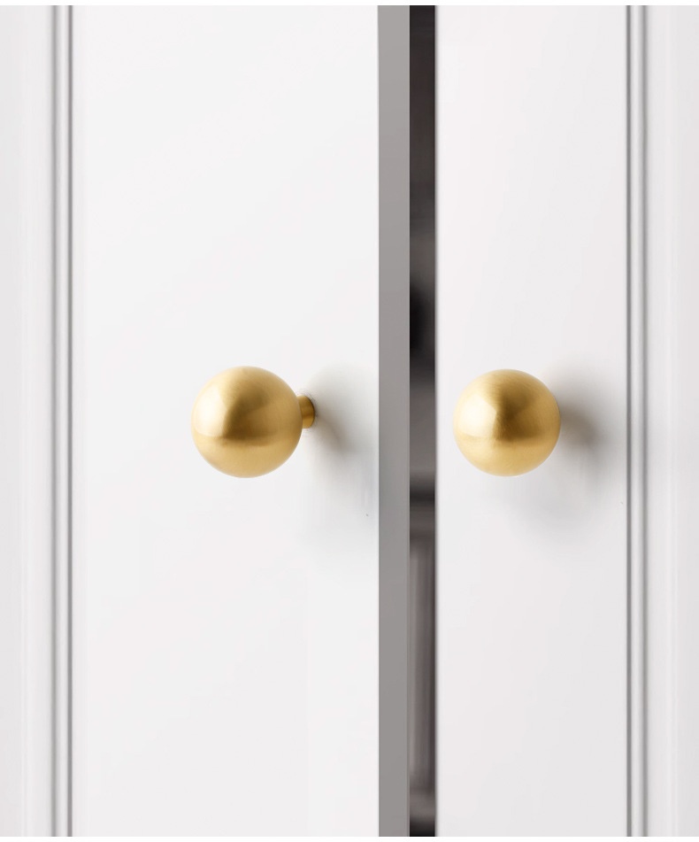 Modern Gold Tapered Brass Drawer Handles for Kitchen Bathroom Living Room Furniture Cabinets Wardrobes Bronze Doors Knobs