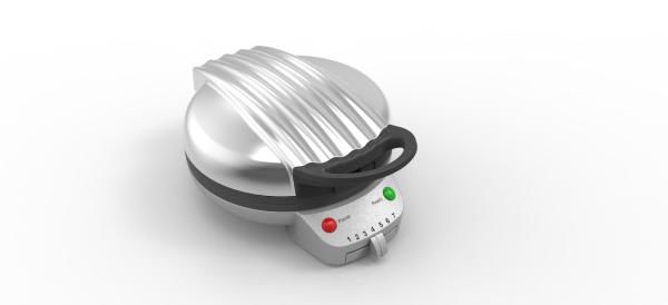 1000W Heart Shaped grill and Waffle Maker With Temperature Control Knob