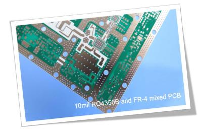 4 Layer Hybrid PCB Board Built On Rogers 10mil RO4350B and FR-4