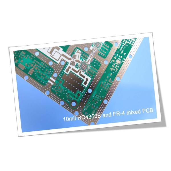 Hybrid PCB | Mixed Material PCB Built On 10 mil RO4350B + FR-4 With Depth Contrlled Drill