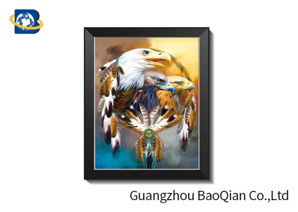 3d Flipped Stereograph Printing Of Wild Animal / Birds For Home Decoration