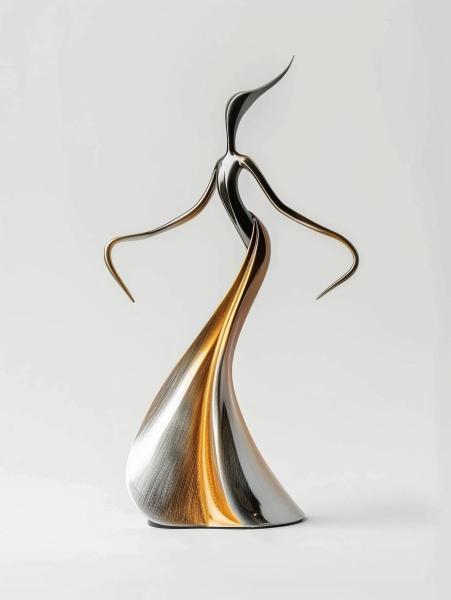 NextTOP Simples Glamour Silhueta Dançante Escultura de Metal Hotel Villa Showpiece