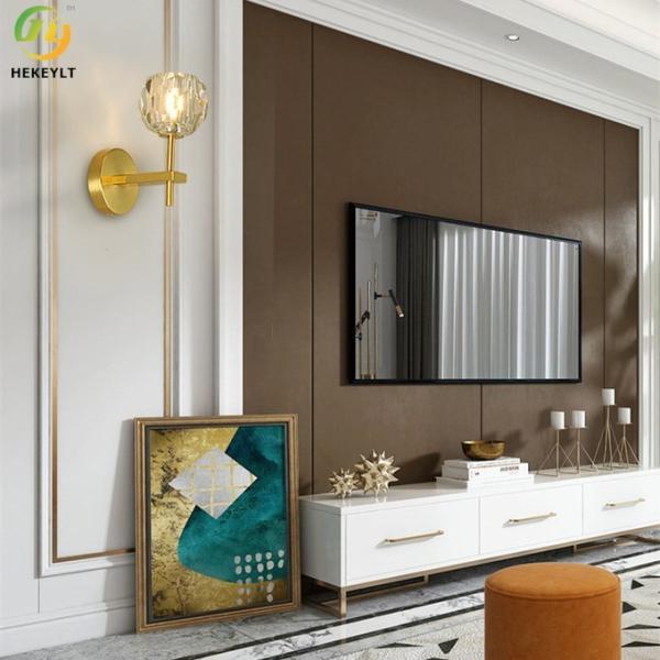 Metal Nordic Crystal Wall Lamp For Aisle Luxury Modern Decorative