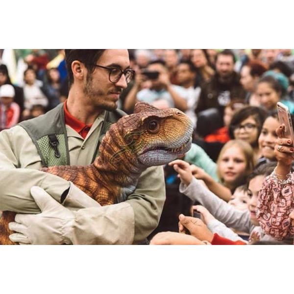 Привлекательная реалистическая марионетка динозавра, реалистическая марионетка динозавра младенца