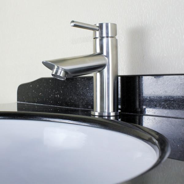 Precision Lost Wax Casting Stainless Steel Faucet Basin Tap Satin Finish For Bathroom
