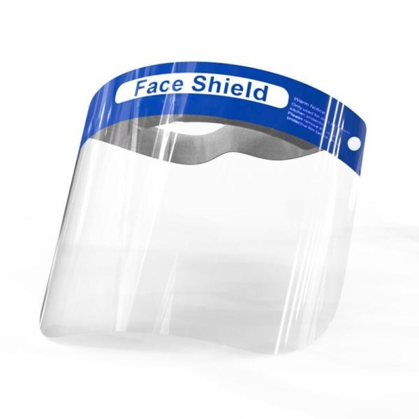 Acid Alkali Proof Clear Plastic Face Shield Reasonable Structure Convenient Portable