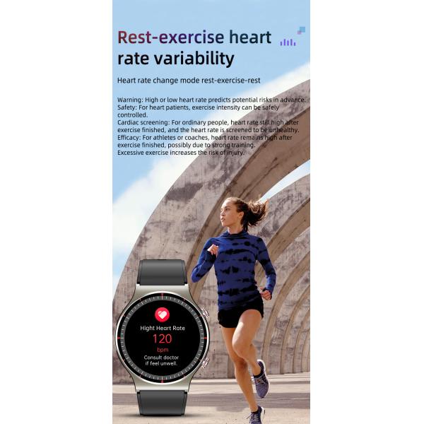 Экран касания дозора ЭКГ медицинской ранга дам умный полный 1,3 дюйма ОДМ