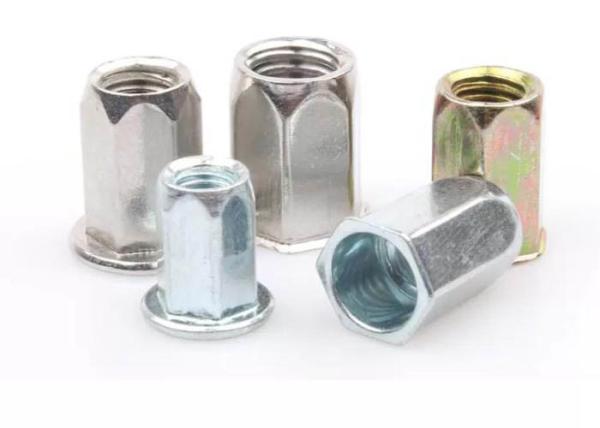 M6 M8 Stainless Steel  Hex Hexagon Flat Head Blind Rivet Nut Polishing Plain