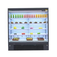 Refrigerador de tela aberta de várias camadas de temperatura única para frutas ou bebidas