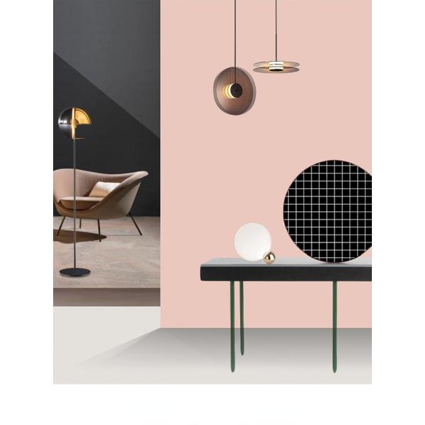 Modern Round Color Pendant Light Bedside Dining Living Room Bedroom Eclipse Pendant lamp(WH-GP-148)