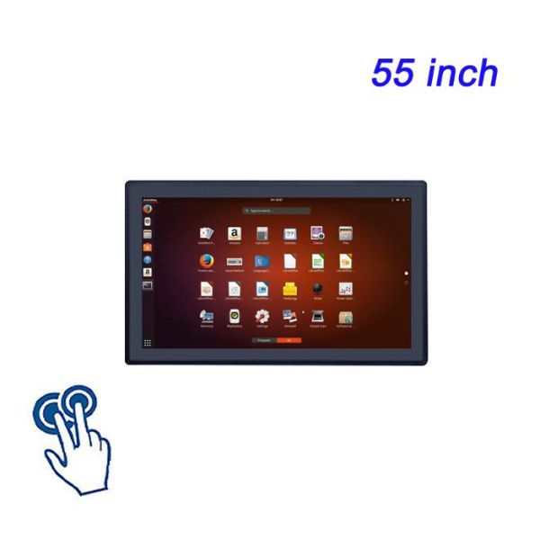 55-inch China-made Self-Service Terminal Vending Linux Embedded Capacitive Touchscreen PC Monitor