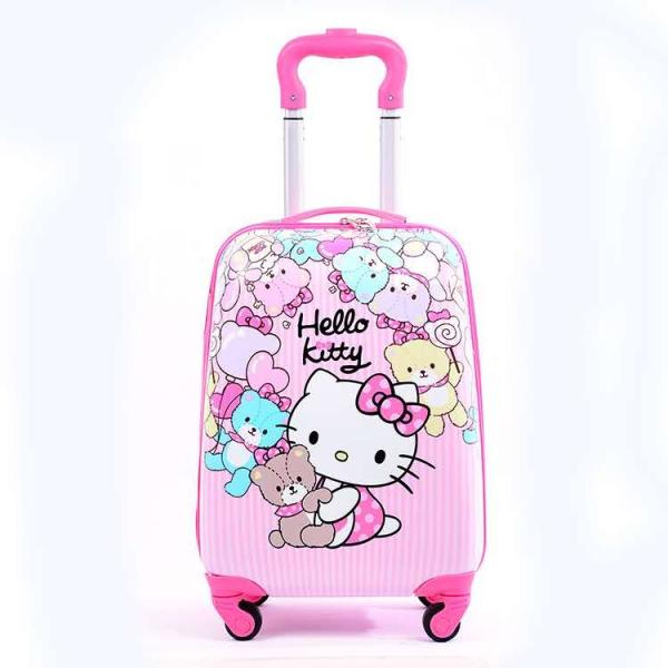 custom Printing pattern cartoon kids children school bag with wheels in hot sell