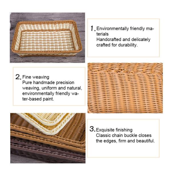 Небольшими домашними корзина сплетенная полотенцами хранения плода таблицы 30x20x7CM