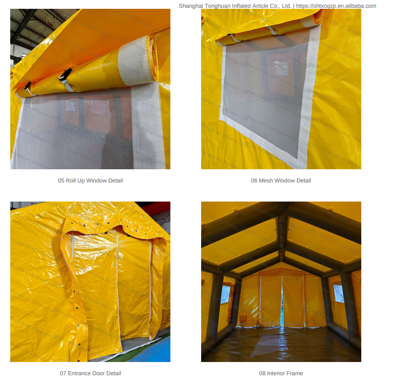Custom Connectable tent Inflatable Medical Tent Portable Emergency Hospital Shelter for Field Clinic Triage Disaster Relief and Rescue Operations