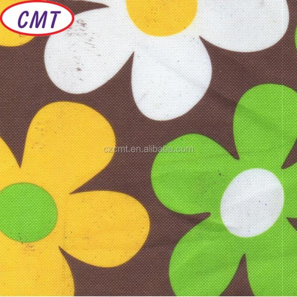 600d Polyester Oxford Printed Fabric Waterproof and Coated for Sun-Resistant Awnings