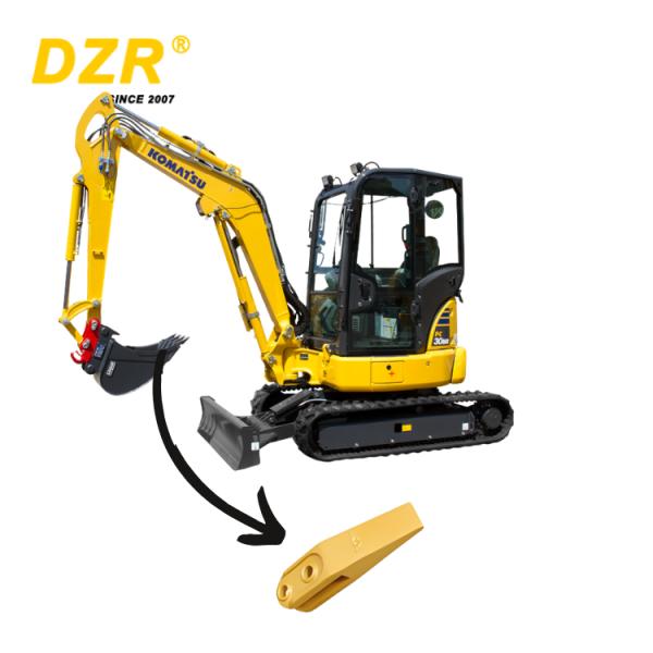 Komatsu PC30 Excavator Bucket Teeth Alloy Steel ISO Certified