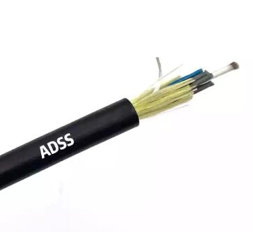Waterproof Fiber Optic Cable ADSS 48 96 Core Aerial Single Mode 100/200/300m Span