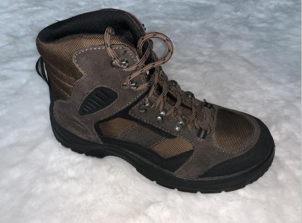 High Ankle Winter Army Safety Shoes Genuine Suede Leather Upper For Men