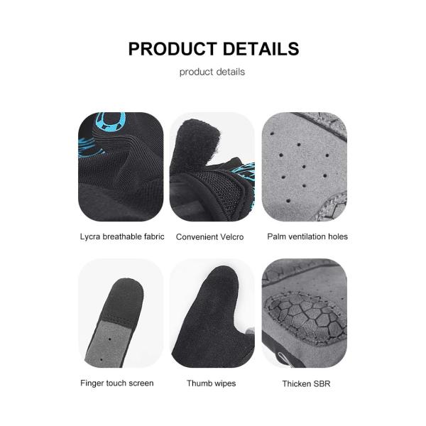 Customized Logo Outdoor Breathable Touch Screen Full Finger Motorcycle Riding Gloves