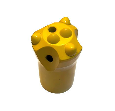 38mm 5 Tooth Button Bit With Spring Controlled Ball Teeth And 11° Taper Connection For Rock Drilling
