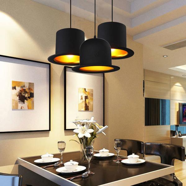 Retro top hat shape LED E27 Pendant Light for home improvement bedside restaurant lights（WH-VP-158）