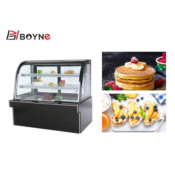 Commercial 3 layer front door cake showcake display with marble base.